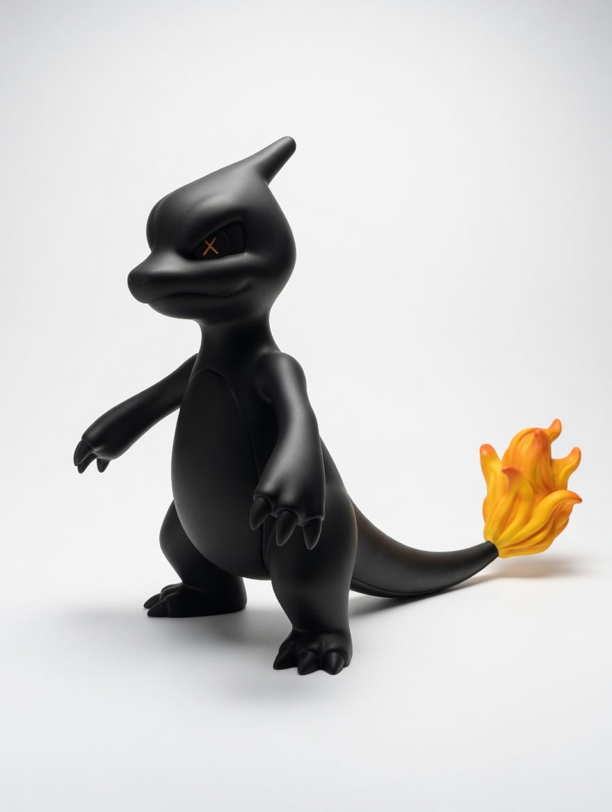 Fire Lizard Inspired Art Figure (2FT) – Designer Style Collectible Statue