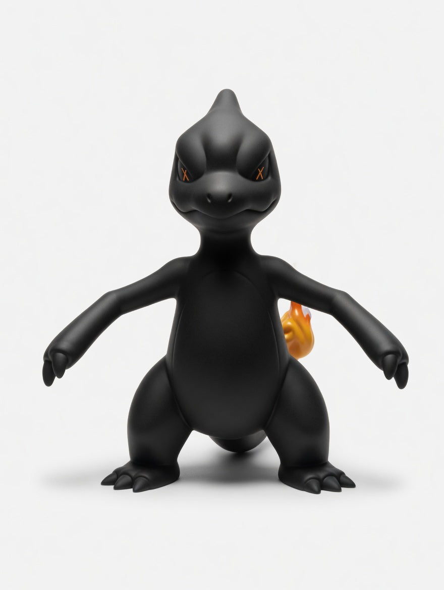 Fire Lizard Inspired Art Figure (2FT) – Designer Style Collectible Statue