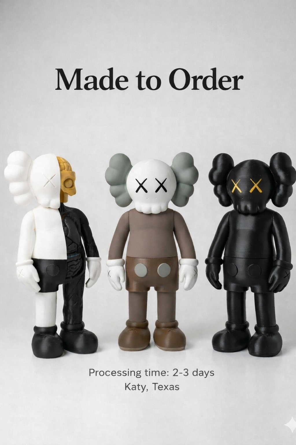 Designer Style Trio Set (2FT) – Premium Collectible Art Figures (Set of 3)