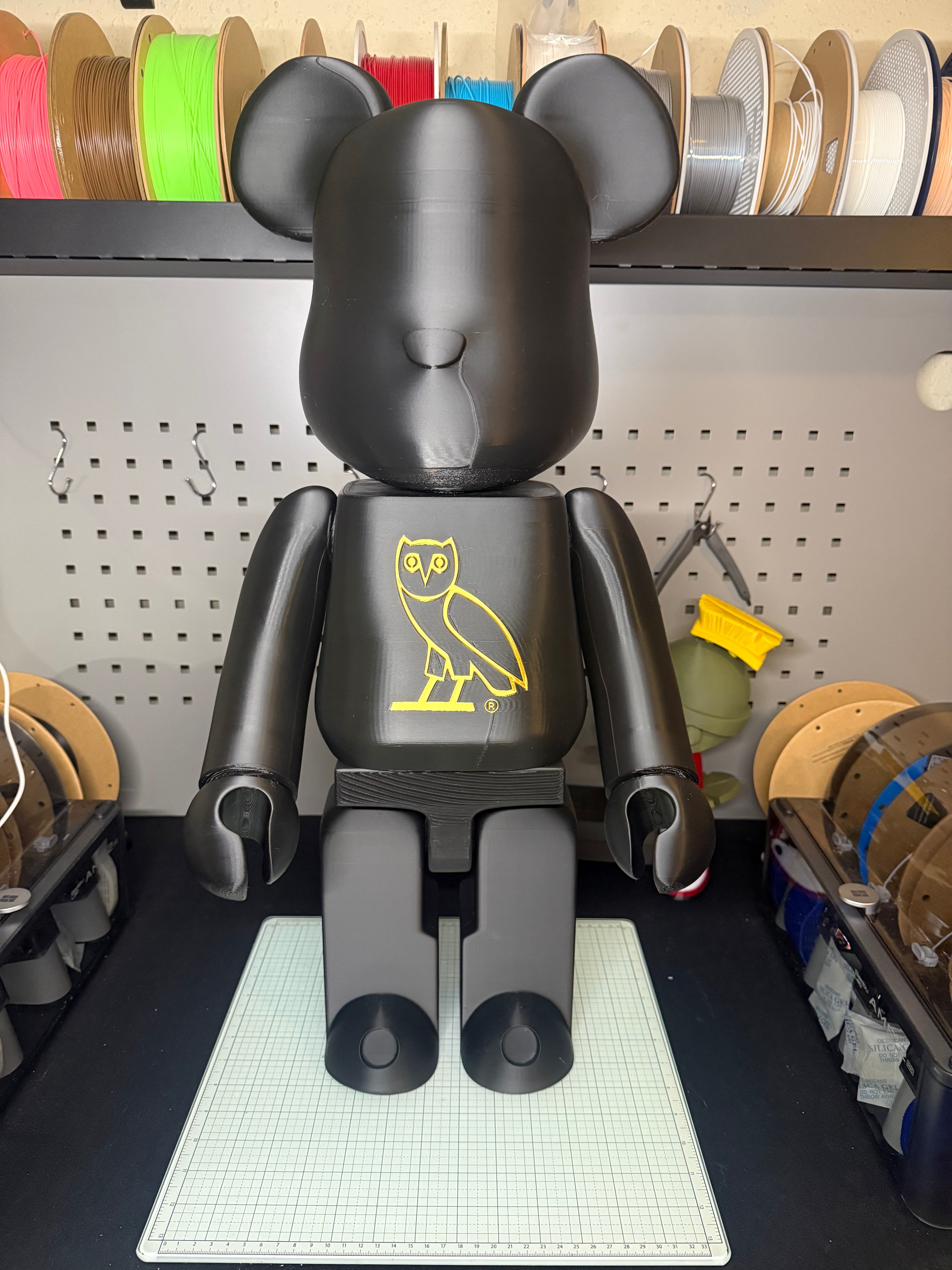 1000% Owl-Inspired Designer Bear Collectible – Premium Display Figure