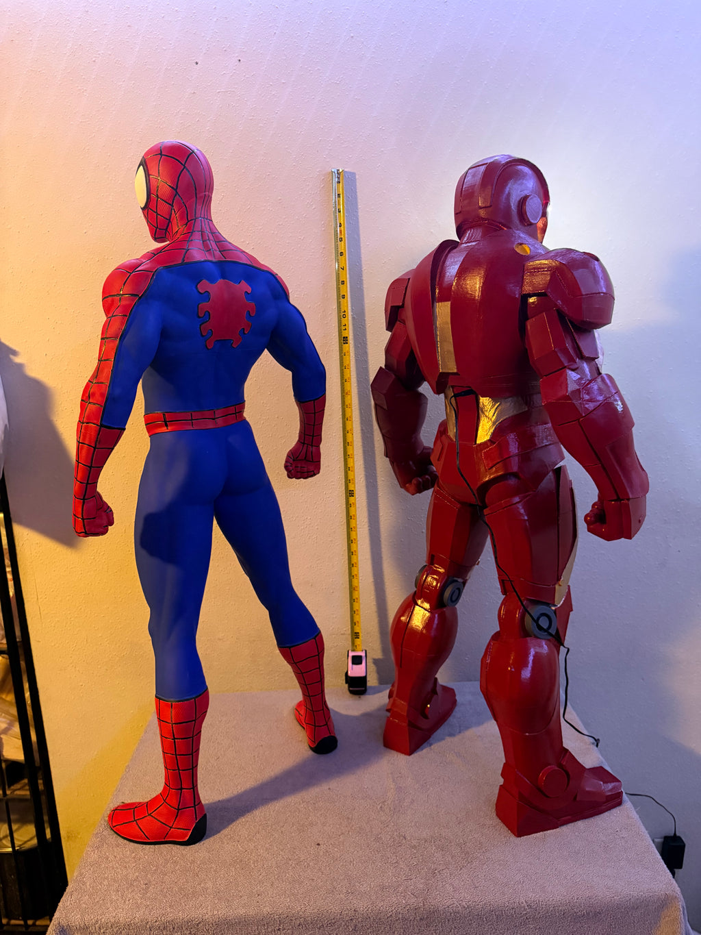 Armored Hero Light-Up Statue (1M) – Premium LED Collector Display Figure
