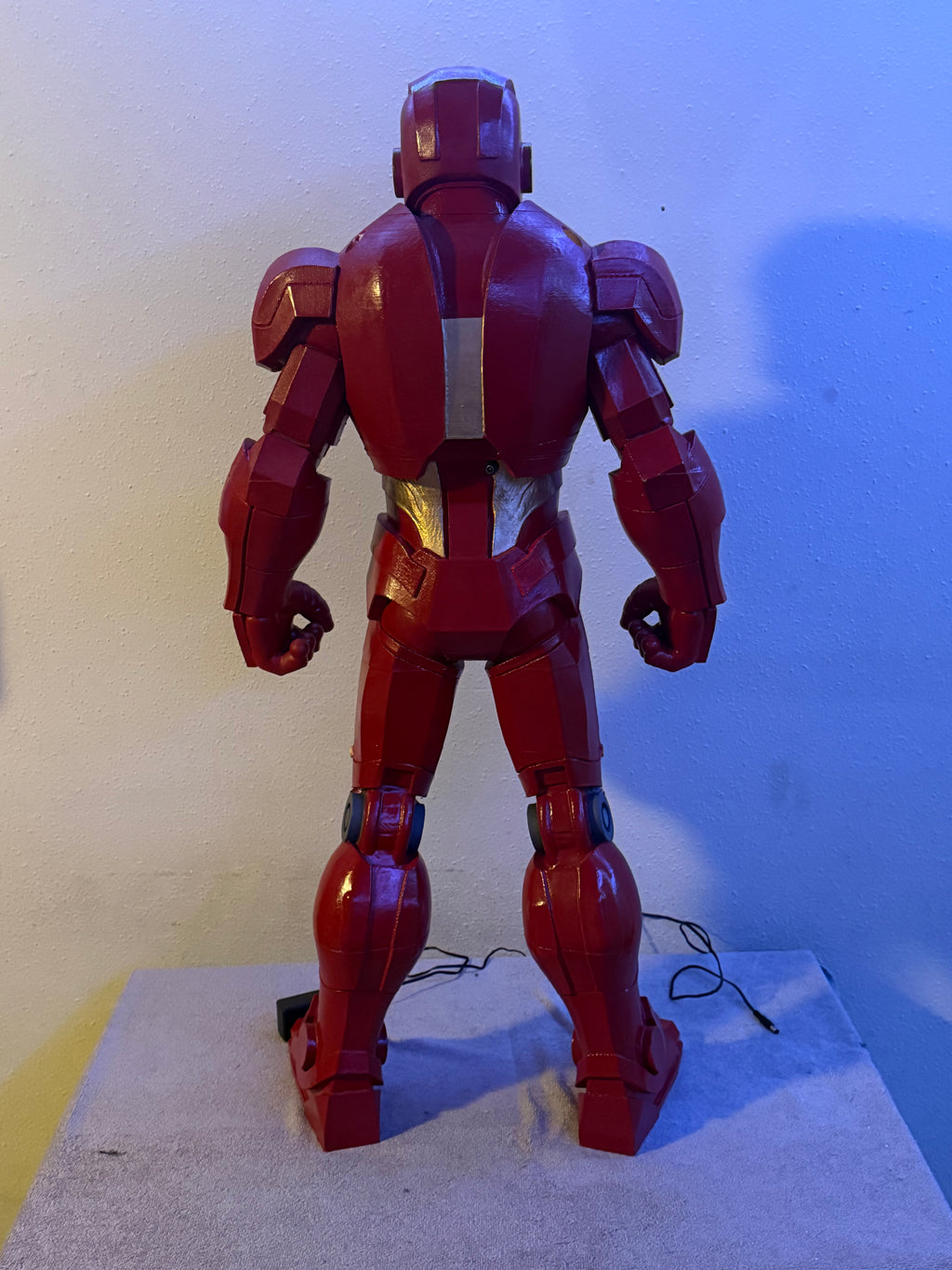 Armored Hero Light-Up Statue (1M) – Premium LED Collector Display Figure