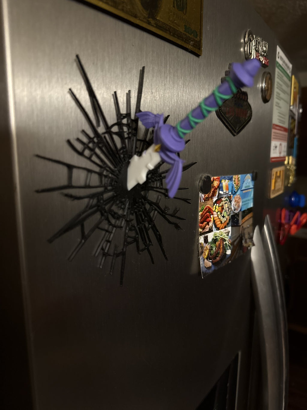 Master Sword Inspired Refrigerator Magnet – Fantasy Wall Decor Collectible