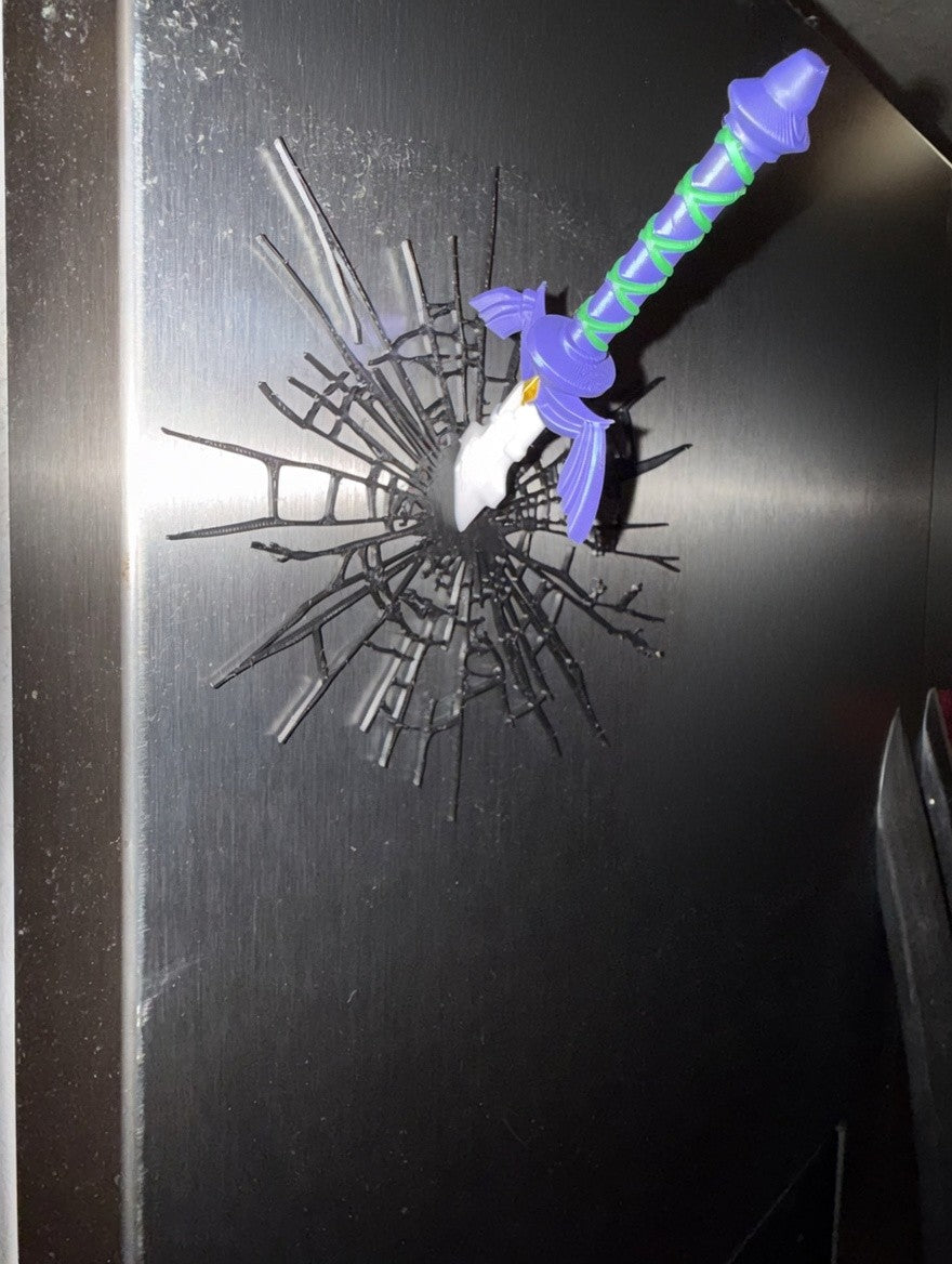 Master Sword Inspired Refrigerator Magnet – Fantasy Wall Decor Collectible