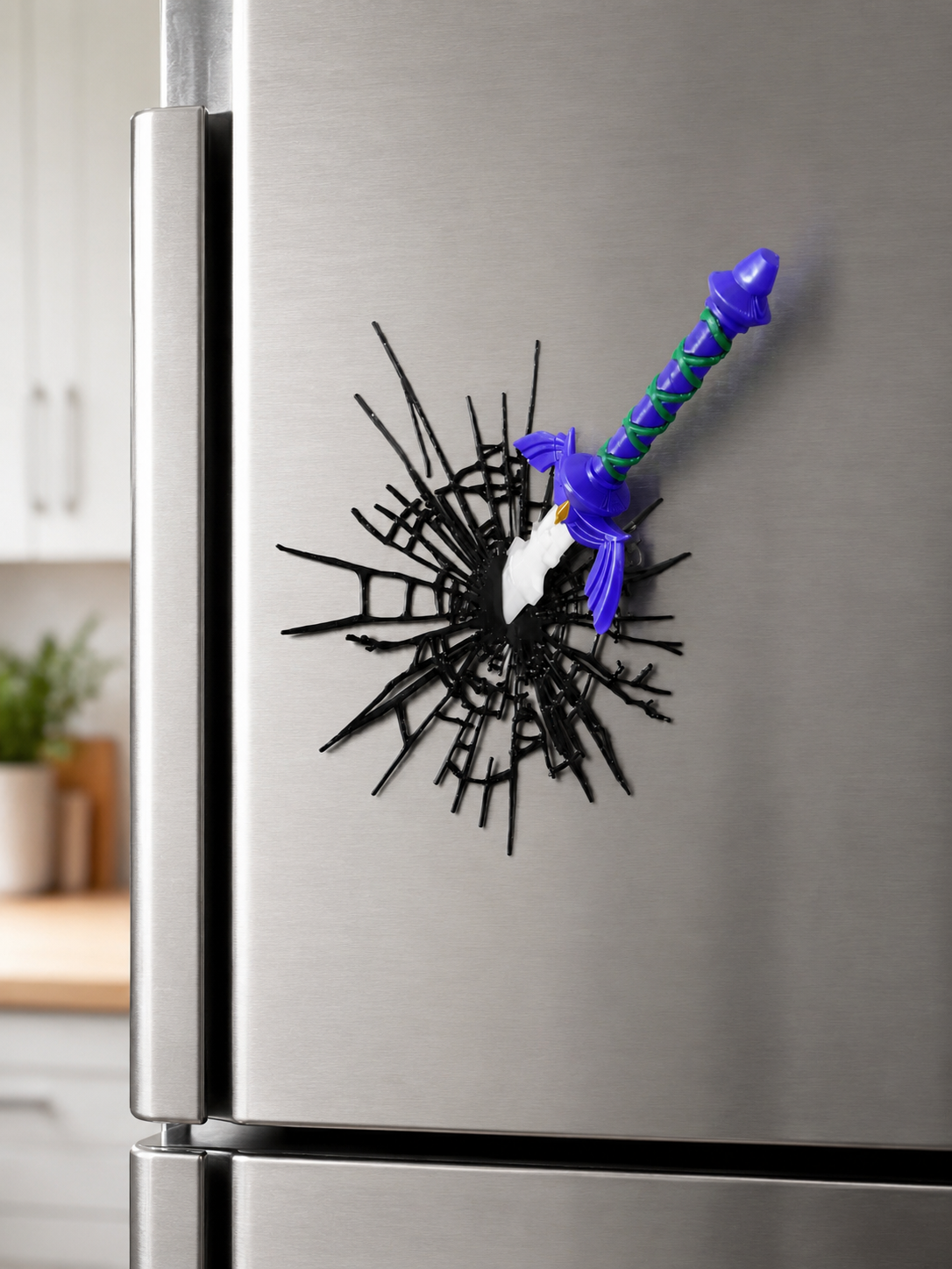 Master Sword Inspired Refrigerator Magnet – Fantasy Wall Decor Collectible