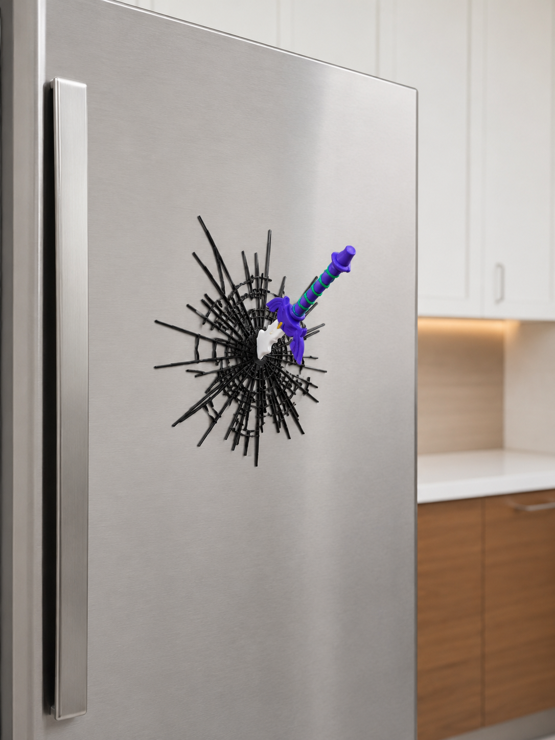 Master Sword Inspired Refrigerator Magnet – Fantasy Wall Decor Collectible