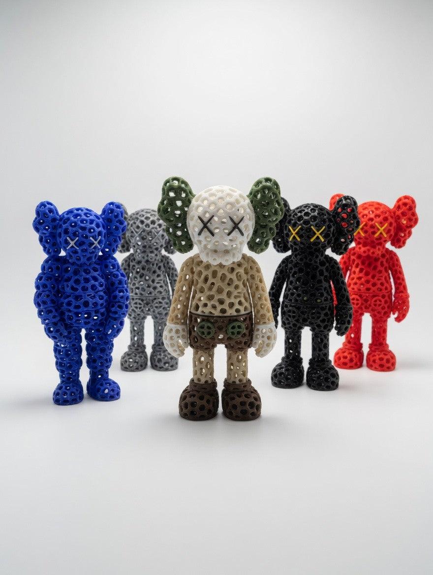 Mini Voronoi Companion Figures – Designer Style Collectible Art Toys (Multiple Colors)